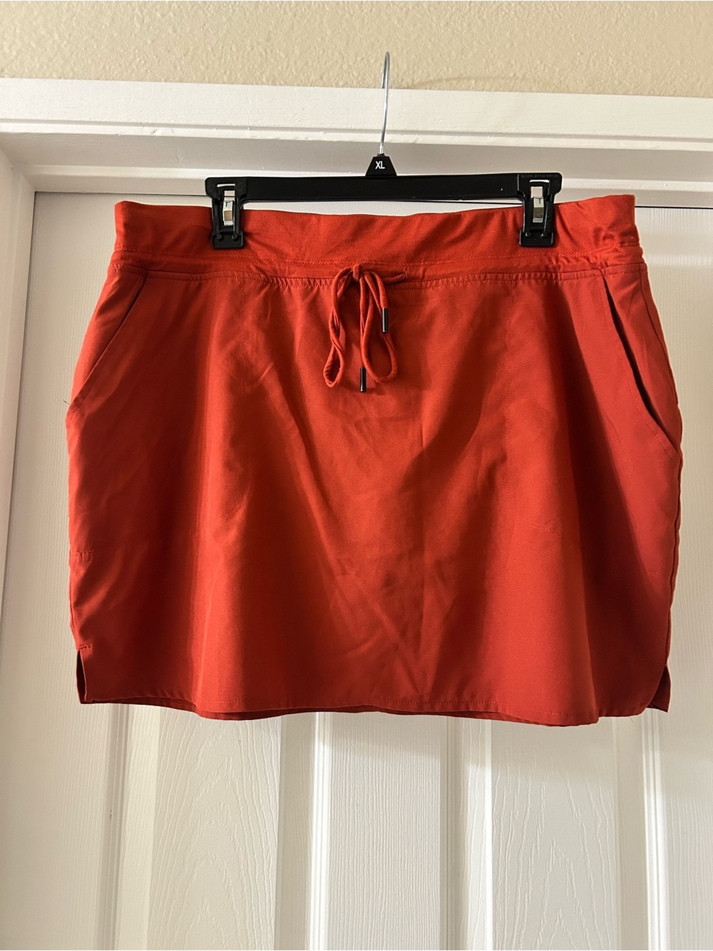Red Women's Pull‑On Mini Skort with Drawstring